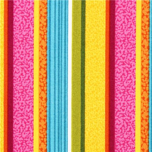 Tela con rayas de colores Flamingo Fling Northcott Studio Tela