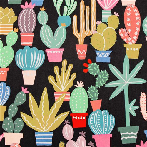 Cactus Colorés Tissu