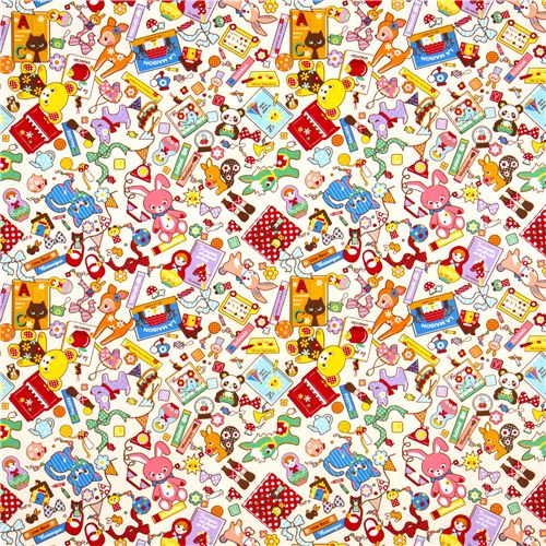 colourful children fabric animals toys riffraff Japan 2