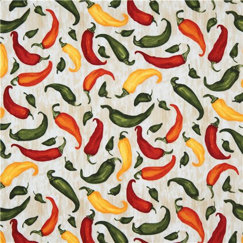 colourful chili fabric par Robert Kaufman 2