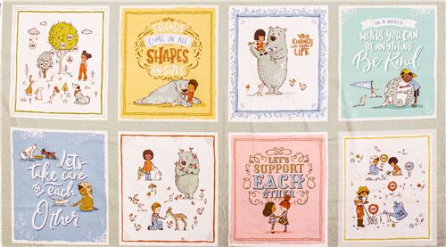 Sew Seeds of Love Kindness Kids Fabric