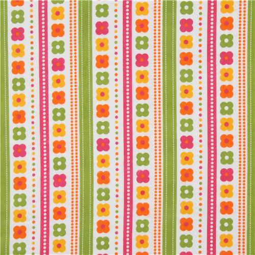 colourful florets flannel fabric de Robert Kaufman 2