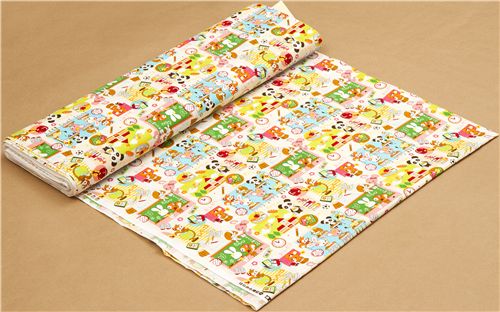 colourful kawaii animal fabric in School par Cosmo du Japon3