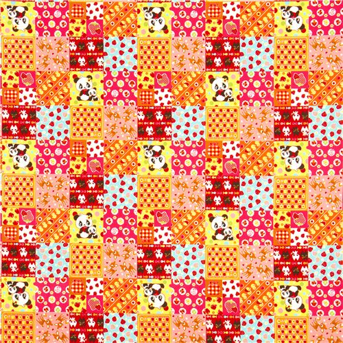 colourful kawaii animal fabric squares by Cosmo from Japan 2