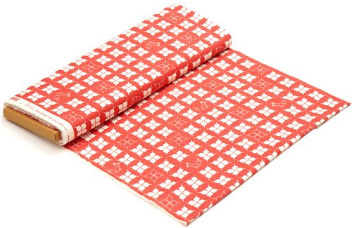 coral birch organic fabric flowers fox from the USA 3