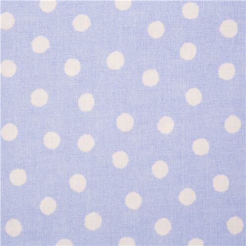 Tissu Chemise Japonais Bleu  Pois Duveteux Tissu