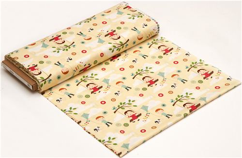 cream Riley Blake children fabric swing kite 3