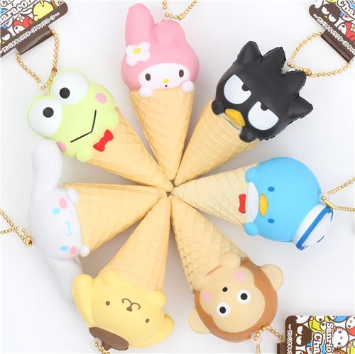 cute Badtz Maru ice cream cone squishy for bag 4