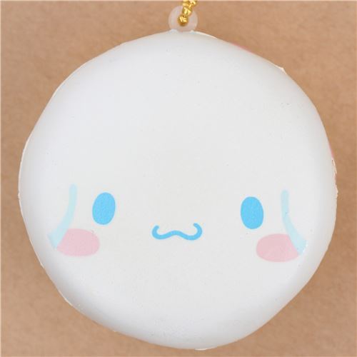 Lindo colgante Squishy dulce tarta redonda Puchi cake con Cinnamoroll para bolso 2