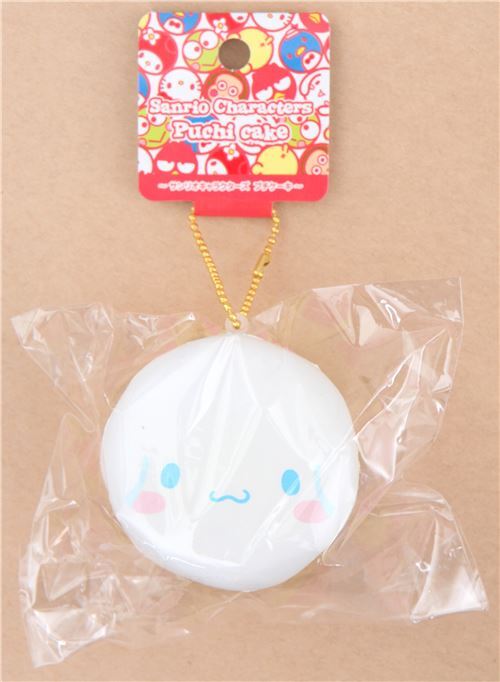Lindo colgante Squishy dulce tarta redonda Puchi cake con Cinnamoroll para bolso 3