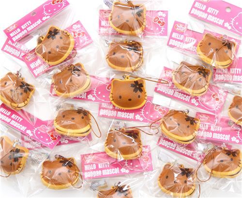 cute Hello Kitty dorayaki red bean squishy charm 4