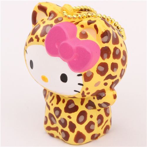 Adorable squishy kawaii avec Hello Kitty en léopard 2