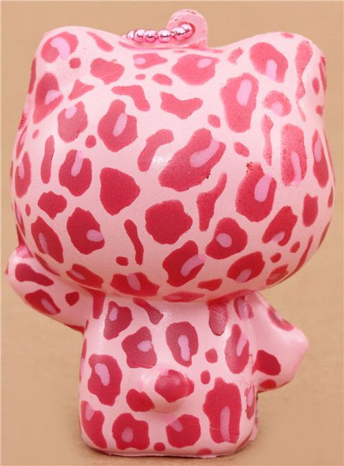 cute Hello Kitty pink leopard squishy charm kawaii 3