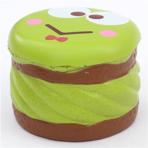 cute Keroppi round cake Puchi cake sweet treat squishy for bag