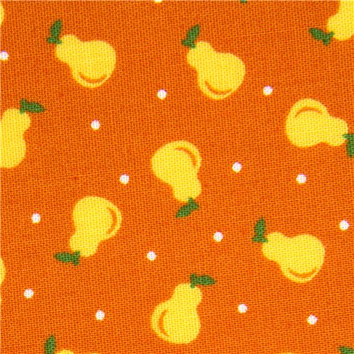 cute Kokka fabric with pears & dots du Japon1