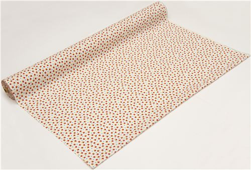 s��er Kokka Stoff mit Fliegenpilzen & Herzen aus Japan 3