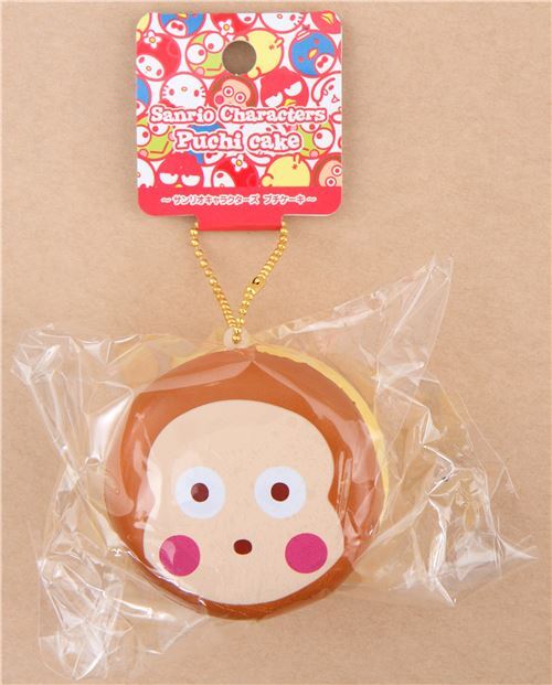 cute Monkichi round cake Puchi cake sweet treat squishy for bag 3