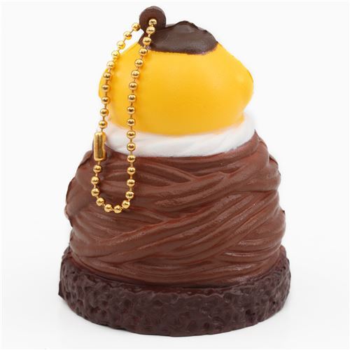 Adorable squishy  Pompompurin en forme de Mont Blanc marron, bijou de tl. 2