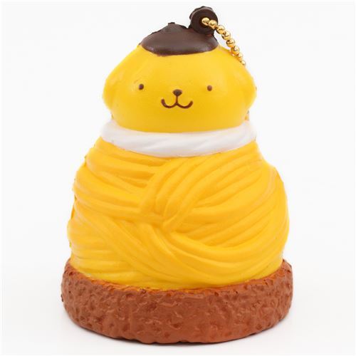 Lindo Squishy dulce Mont Blanc naranja marrn con Pompompurin para bolso