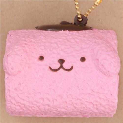 Süßes Pompompurin pinkes Biskuitroulade Squishy für Tasche