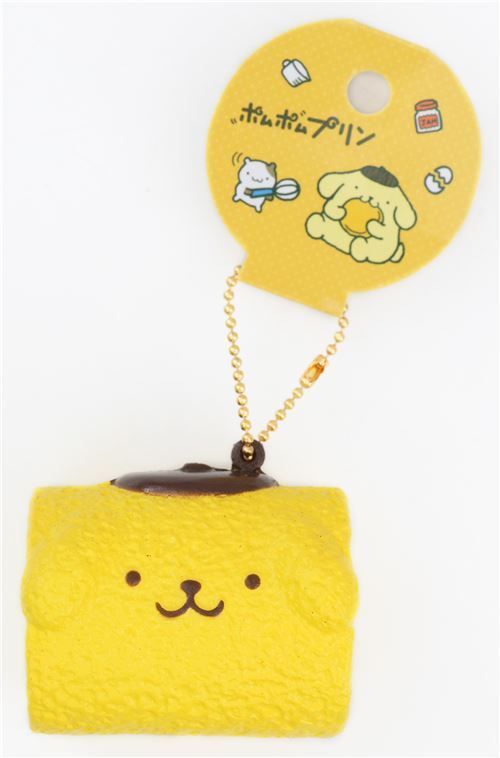 S��es Pompompurin gelbes Biskuitroulade Squishy f�r Tasche 3
