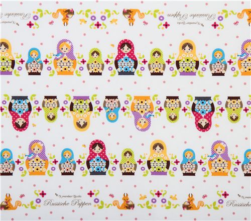 s�sse russische Puppen Kokka Stoff aus Japan Babuschka 2