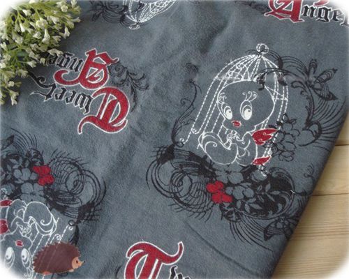 cute Tweety bird fleece fabric Looney Tunes half yard 1