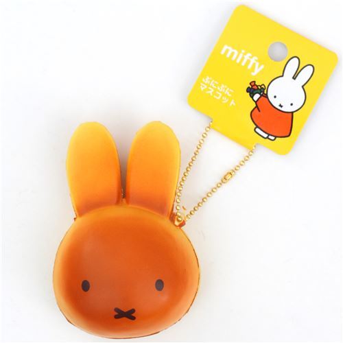 Lindo Squishy marr�n pan conejito Miffy para bolso mochila 2