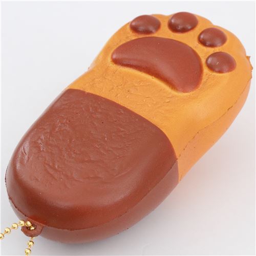 cute brown and dark brown cat paw bread bun squishy charm kawaii Cafe Sakura 3
