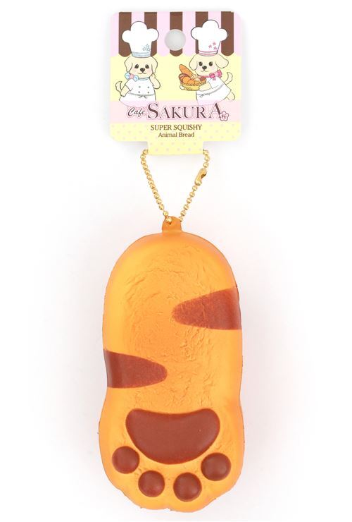 S��er brauner und dunkelbrauner Katzenpfote Br�tchen Squishy Cafe Sakura 4