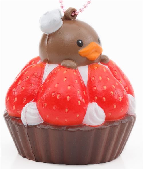cute brown strawberry tart squishy charm Sammy the Patissier 2