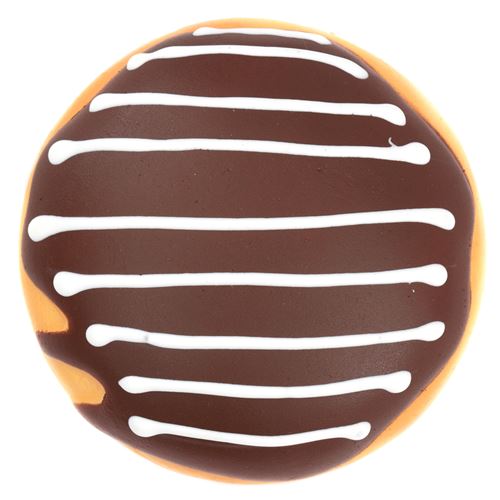 cute brown white icing donut bun squishy 2