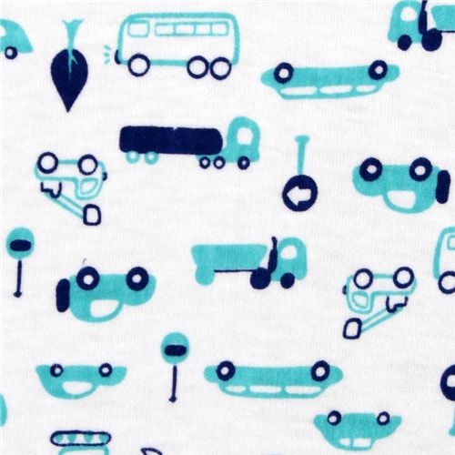 süsser Auto Jersey Kokka Stoff aus Japan für Jungs Stoff