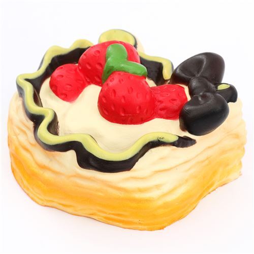 Oriker Squishy kawaii perfumado pastel de chocolate con lazada 2