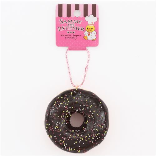 cute chocolate donut colorful dot sprinkle squishy charm Sammy the Patissier 3