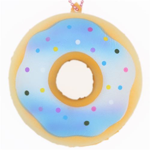 colgante Squishy kawaii donut cobertura azul lunares colores Sammy the Patissier 1