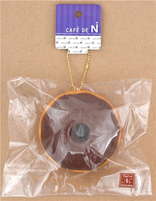 Süßer Donut braune Glasur Squishy Cafe de N Anhänger niedlich 4