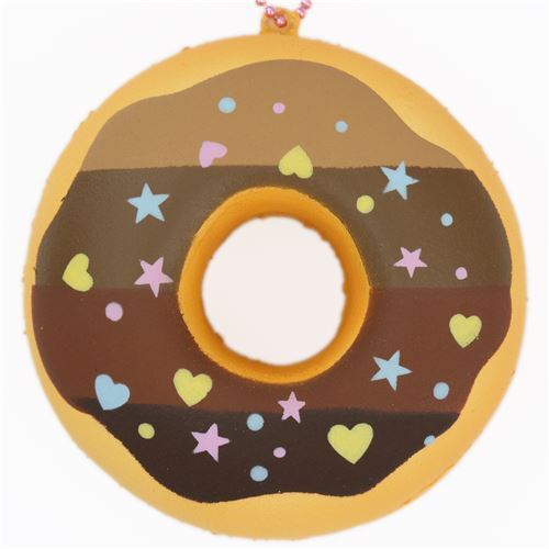 cute donut brown stripe icing squishy charm kawaii Sammy the Patissier 1