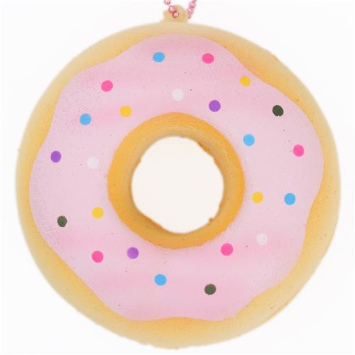 squishy ciambella glassa rosa pois colorati kawaii Sammy the Patissier 1