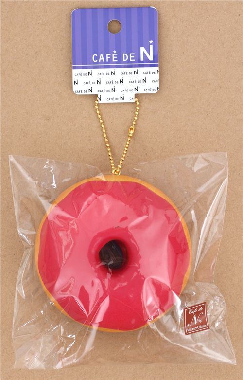 cute donut red icing squishy charm kawaii Cafe de N 4