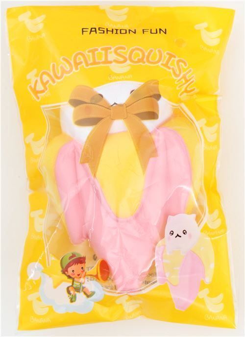 lindo Squishy juguete blando kawaii con banana pl�tano y gato KSI 4