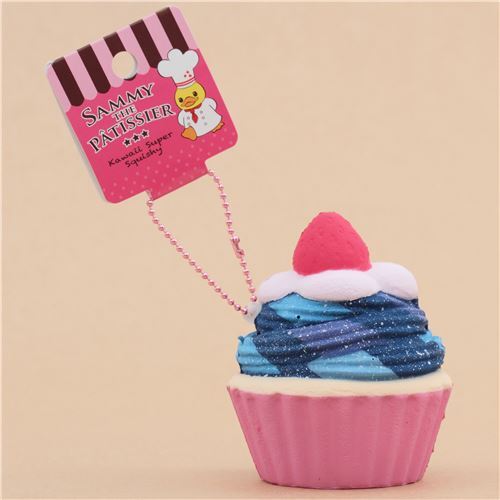 Sammy the Patissier Squishy kawaii en forme de cupcake aux couleurs de la galaxie 3