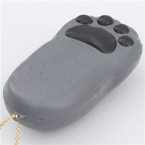 S��er grauer Katzenpfote Br�tchen Squishy Anh�nger Cafe Sakura 3
