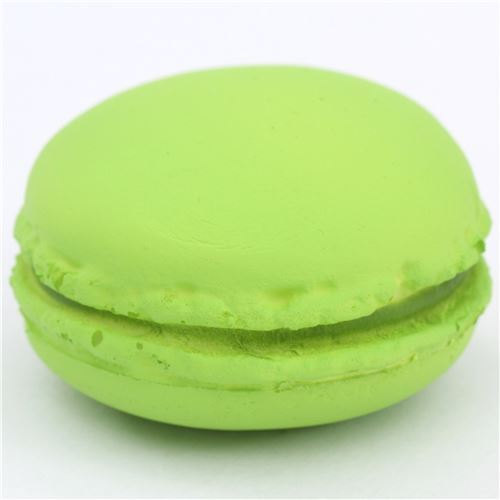 cute lime green macaron squishy charm kawaii Cafe de N