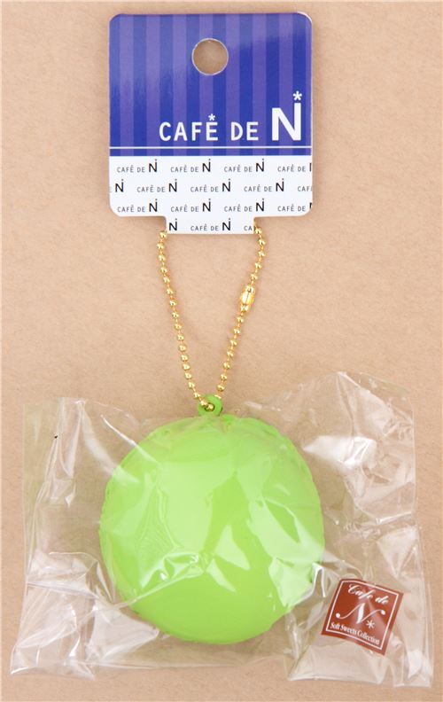 cute lime green macaron squishy charm kawaii Cafe de N 3