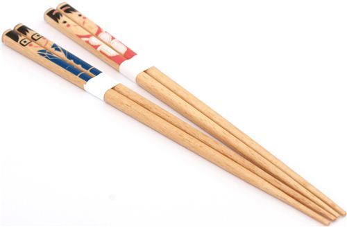Adorables baguettes avec un couple de parents, Mom et Dad, importées du Japon 0
