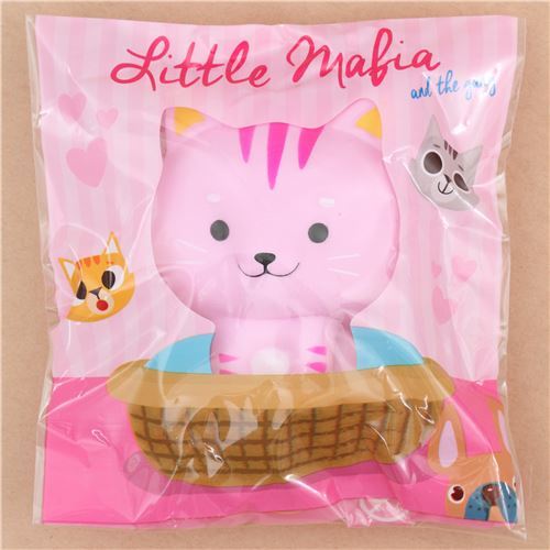 Squishy Little Mafia Lucky Cat rosa Katze von Chawa 4