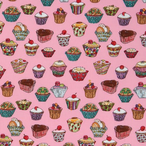 cute rosa Michael Miller fabric Cupcakes kawaii 2