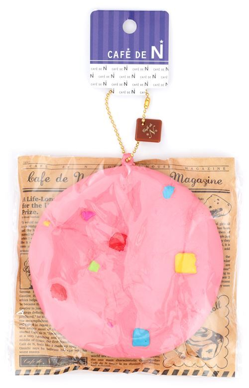 cute pink cookie colorful chocolate chip squishy charm kawaii Cafe de N 3