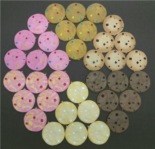 cute pink cookie colorful chocolate chip squishy charm kawaii Cafe de N 6